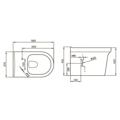 Приставной унитаз с сиденьем BelBagno Vella [BB829CB + BB2019SC] фотография