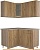 Кухня Интерлиния Мила 12x14 (дуб золотой) картинка