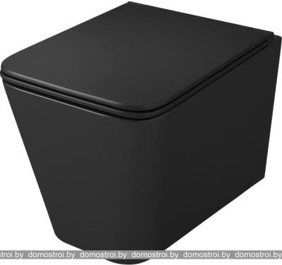 Унитаз OWL 1975 Vatter Ruta-H Matt Black с сиденьем DP микролифт OWLT190404 фотография