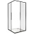 Душевой уголок GoodDoor IDEA CR-80-C-B 80x80 стекла прозрачные (без поддона) картинка