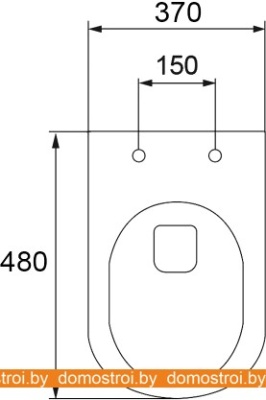 Унитаз Calani Loyd Slim CAL-C0002 (белый) фотография
