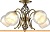 Потолочная люстра Arte Lamp Dolcemente A1607PL-5AB картинка