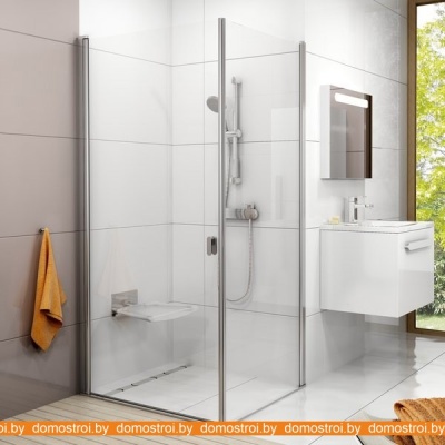 Душевой уголок Ravak Chrome CRV1+CPS 80x90 (прозрачный/белый) фотография