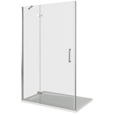Душевая дверь GoodDooor SATURN WTW-140-C-CH-L 140x185 прозрачные стекла фотография