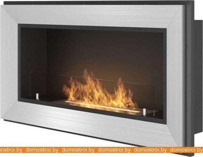 Биокамин SimpleFire Frame 900 (нержавеющая сталь, со стеклом) фотография