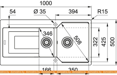Кухонная мойка Franke UBG 651-100 (серый) фотография