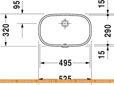 Умывальник Duravit D-Code 52.5x32 (0338490000) фотография