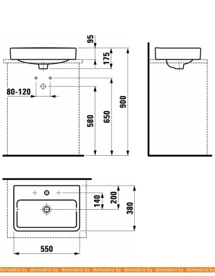 Умывальник Laufen Pro S 55x38 8129520001041 фотография