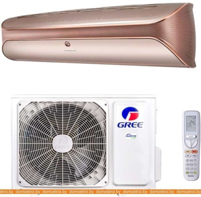 Кондиционер Gree Soyal Inverter R32 GWH09AKC-K6DNA1A (розовое золото) фотография
