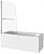 Шторка на ванну GoodDoor SCREEN R-HT-80-C-CH 80x140 картинка