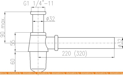 Сифон с переливом Slezak RAV MD0545 фотография