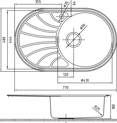 Кухонная мойка IDDIS Suno SUN77PRi77 фотография
