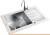 Кухонная мойка Tolero Ceramic glass TG-660 (белый) фотография Кухонная мойка Tolero Ceramic glass TG-660 (белый) фотография
