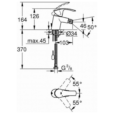 Смеситель для биде Grohe Eurosmart 32927002 фотография
