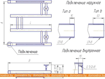 Полотенцесушитель Gloss & Reiter Модерн М3 50х60 фотография