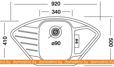 Кухонная мойка Kromevye EX 190 KD фотография