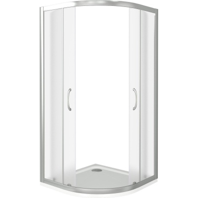 Душевой уголок GoodDoor LATTE R-90-G-WE 90x90 стекла Grape (без поддона) фотография