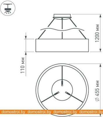 Подвесная люстра Arlight SP-TOR-RING-HANG-R460-33W Warm3000 023393(1) фотография
