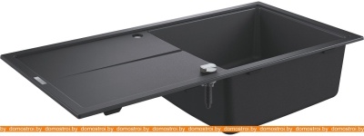 Кухонная мойка Grohe K400 60-C 100/50 1.0 31641AP0 (черный гранит) фотография