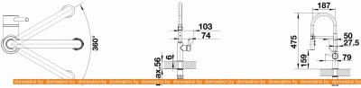Смеситель Blanco Catris-S Flexo (черный матовый) фотография
