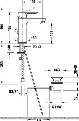 Смеситель Duravit A11020001010 фотография