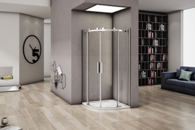 Душевой уголок GoodDoor ALTAIR R-TD-100-C-CH 100x100 стекла прозрачные (без поддона) фотография