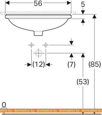 Умывальник Geberit Variform 500.753.01.2 фотография