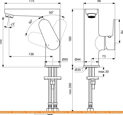 Смеситель Ideal Standard Cerafine O BC555 фотография