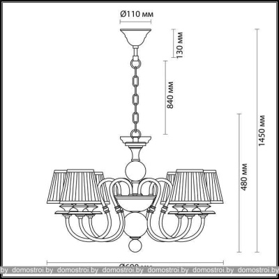 Подвесная люстра Odeon Light Mirella 4191/6 фотография