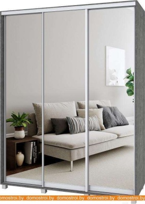 Шкаф-купе Modern Роланд Р67 + Р37 (камень темный) фотография