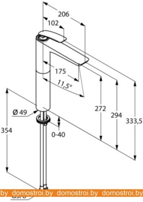 Смеситель Kludi Balance 522988775 (черный/хром) фотография