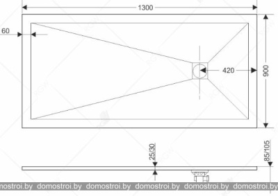 Душевой поддон RGW ST-0139W 130х90 фотография