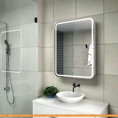 Шкаф с зеркалом Континент Elliott Led 60x80 (правый) фотография