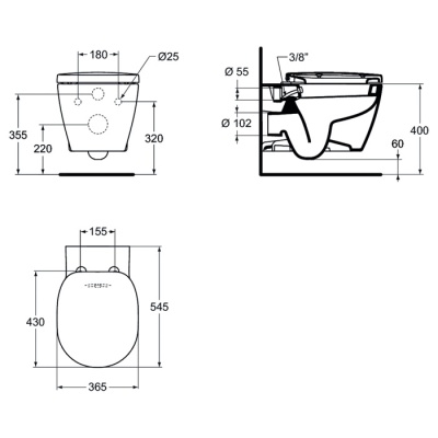 Подвесной унитаз Ideal Standard Connect E781901 фотография