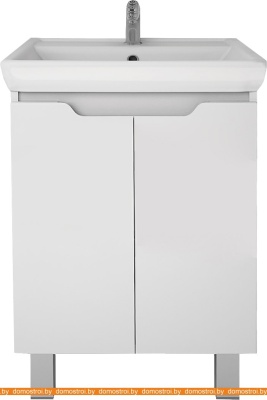 Тумба под умывальник Dreja Q Plus (D) 55 99.1008 (белый глянец) фотография