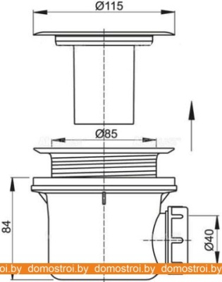 Сифон с переливом RGW A-048 фотография