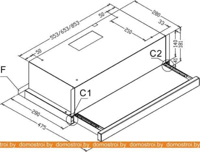 Вытяжка CATA TF-2003 700 Duralum фотография