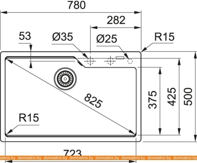 Кухонная мойка Franke Urban UBG 610-78 (серый) фотография