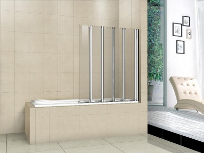 Шторка на ванну GoodDoor SCREEN GR5-120-C-CH 120x140 фотография