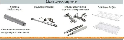 Кухня Интерлиния Мила Матте 1.5x2.5 Б левая (слоновая кость-океан-опал светлый) фотография