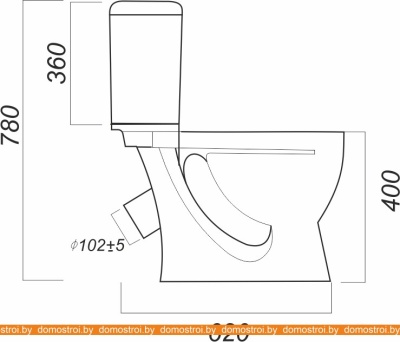 Унитаз Sanita Luxe Стандарт - Эконом SDTSACC01090112 фотография