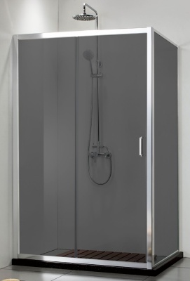 Душевой уголок Adema Гласс лайн Директ 120 120x80 тонированное стекло фотография