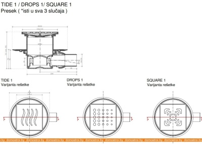 Душевой трап Pestan Confluo Standard Square 1 фотография