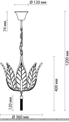 Подвесная люстра Odeon Light Floweri 4838/4 фотография
