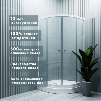 Душевой уголок Triton Стандарт А1 100x100 полосы фотография