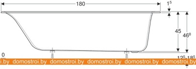 Ванны Geberit Soana Slim Rim 180x80 фотография