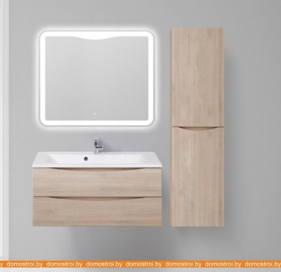 Шкаф-пенал BelBagno Fly-Marino-1500-2A-SC-RG-P-R (rovere grigio) фотография
