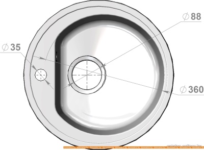 Кухонная мойка Polygran F-05 (серый) фотография