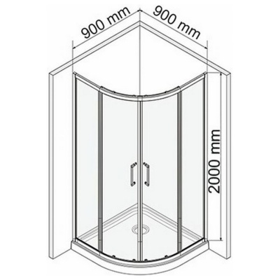 Душевой уголок WasserKraft Main 41S01 90x90 фотография
