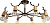 Подвесная люстра LOFT IT SVEN 10024/8 Black картинка